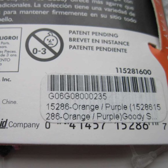 2 Goody Fabric Mesh Hidden Tread Stay Put Slide Proof Hold Head Band Secure Fit - Picture 8 of 16